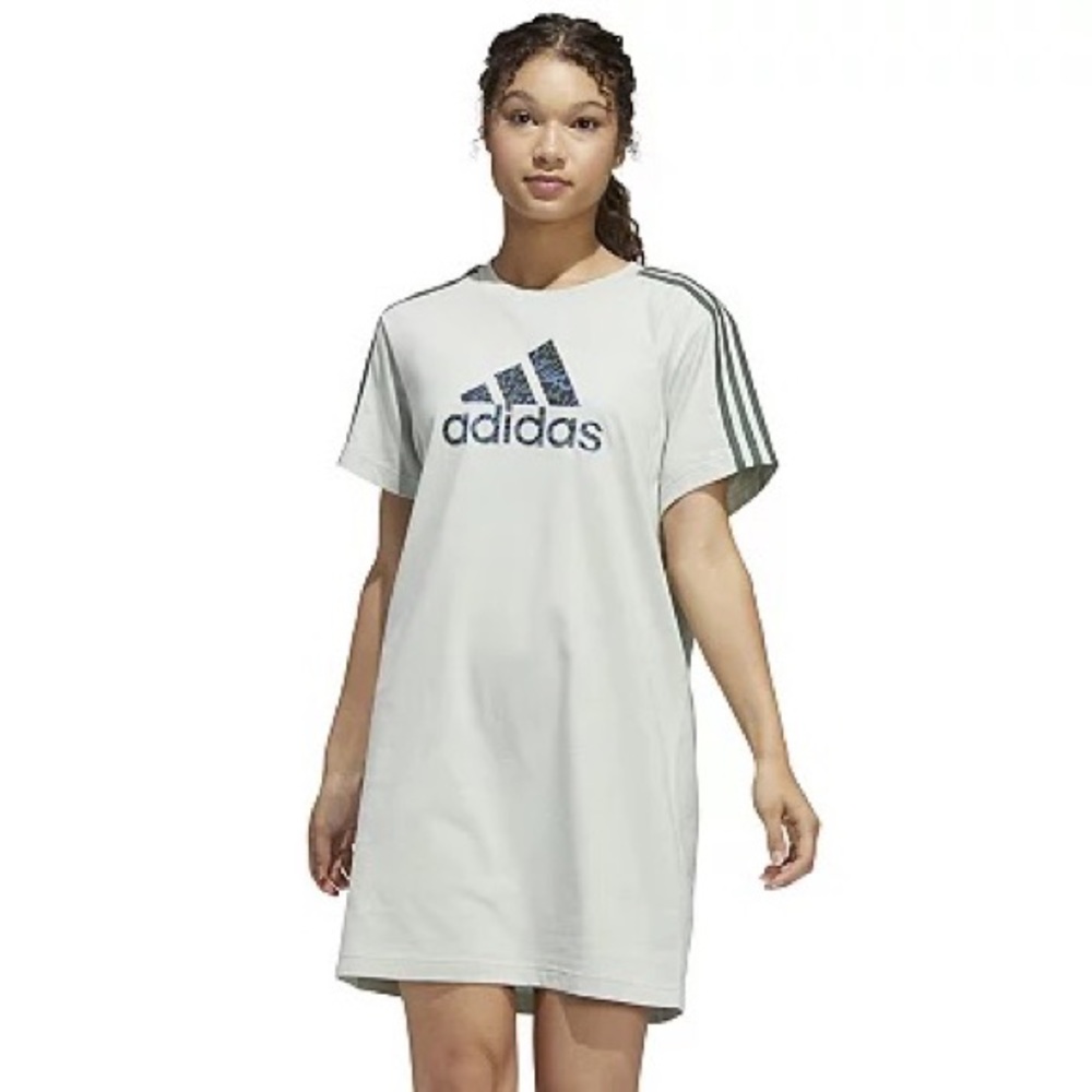 Adidas Plus Size Badge of Sport T-Shirt Dress